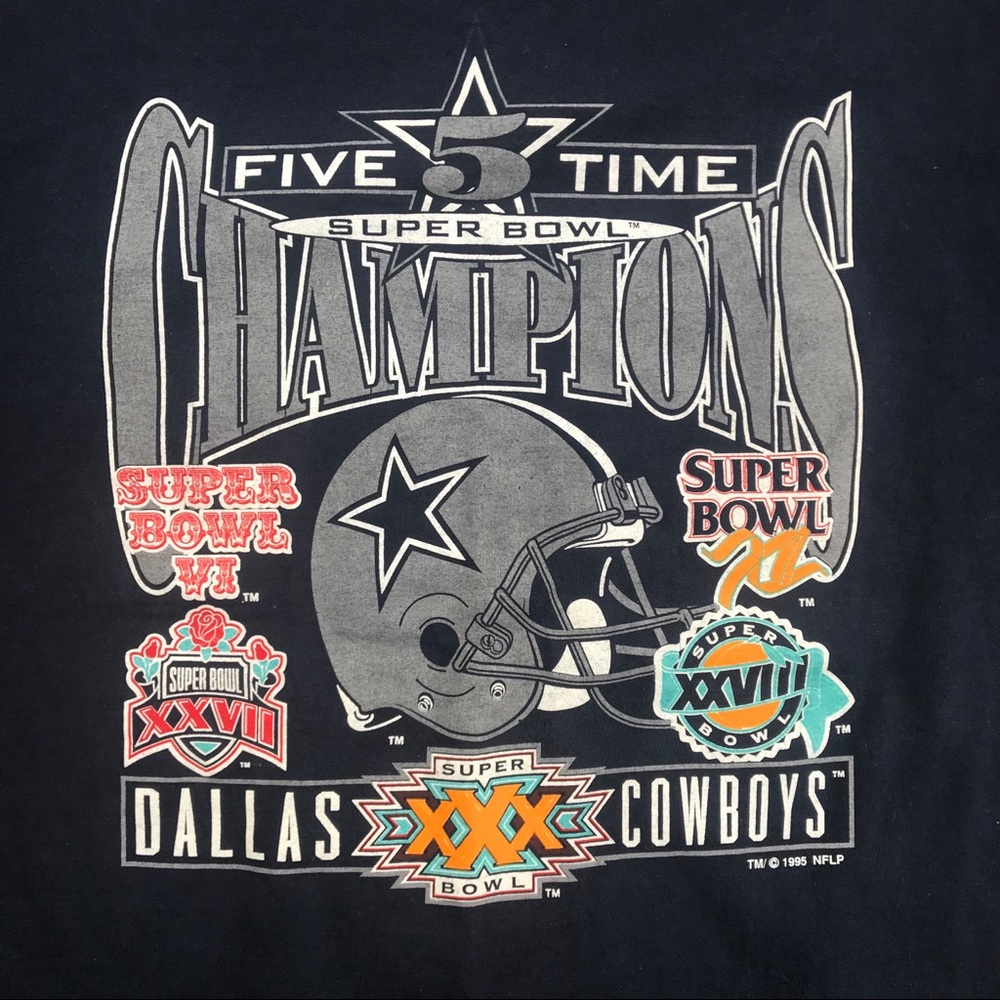 {XXL}Dallas Cowboys 5 Time Super Bowl Shirt - Picture 2 of 4